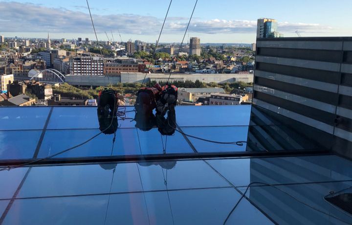 Window Seal Replacement & Corridor Glass Film Application
